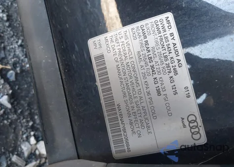 2019 Audi Q5 45 Premium из США, поврежденный, VIN WA1BNAFY6K2056846